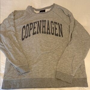 Free People Retrobrand Gray Copenhagen Women’s Sweatshirt